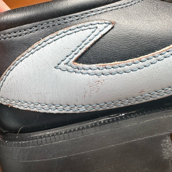 Fluevog EXCELLENT Angels Ivan vintage lace-up trainer black & light blue -W7/7.5 - Picture 13 of 16